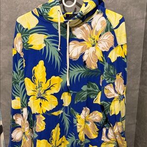Polo Ralph Lauren Blue and Yellow Hoodie